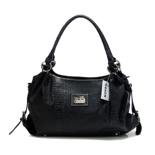 Coach In Embossed Medium Black Satchels DFN | Coach Outlet Canada